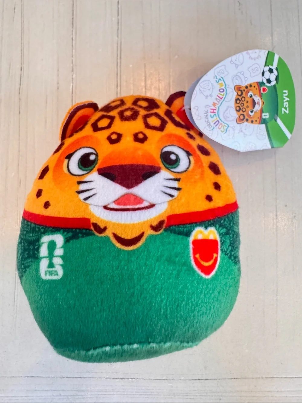McDonald’s FIFA World Cup 2026 Zayu the Jaguar Squishmallows Plush #4 – New